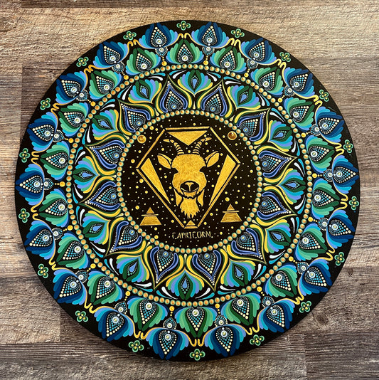 24-inch Hand Painted Mandala - Capricorn Season
